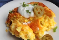 Southwestern Cheesy Corn and Chile Casserole