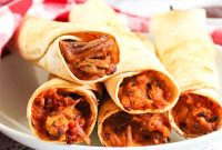 Crispy Air Fried Pulled Pork Taquitos