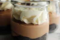 Rich No-Bake Chocolate Cheesecake Pots