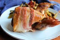 Golden Roasted Bacon Wrapped Quail
