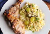 Jeweled Mediterranean Orzo and Grape Salad