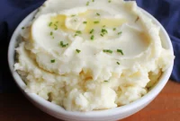 Sour Cream and Chive Smashed Potatoes