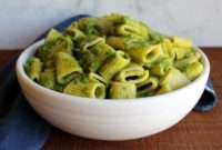 Vibrant Garlic Scape and Spinach Pasta