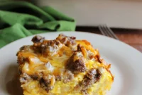 Ultimate Sausage Hashbrown Breakfast Bake