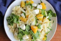 Summer Peach Pasta Salad