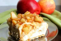 Luscious No-Bake Caramel Apple Cake