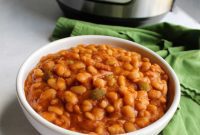 Maple Sweetened Instant Pot Baked Beans