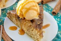 Gooey Caramel Apple Upside Down Cake