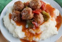 Instant Pot Swiss Steak Inspired Meatballs