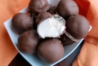 Chocolate-Coated Orange Cheesecake Delights