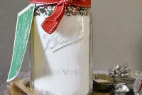 Festive Sugar Cookie Jar Gift with Free Printable Tag
