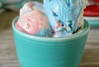 Patriotic Swirl No-Churn Delight