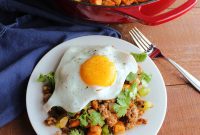 Smoky Chorizo Sweet Potato Hash