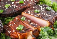 Soy Garlic Glazed Pork Chops