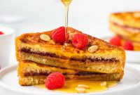 Peanut Butter and Jelly Stuffed French Toast