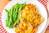 One-Pot Apple and Stuffing Pork Chops