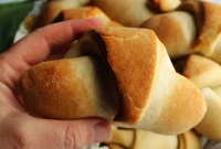 Tangy Sourdough Crescent Rolls