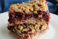 Sweet & Tangy Sourdough Jam Bars