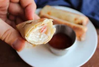 Golden Crispy Crab Rangoon Rolls