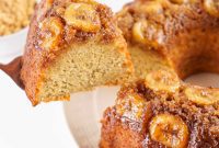Caramelized Banana Bundt Flip