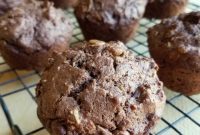 Gourmet Sourdough Chocolate Peanut Butter Muffins
