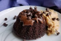 Chocolate Mini Bundts with Peanut Butter Dream Cream