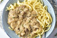 Rustic Venison Stroganoff