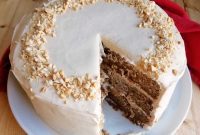 Spiced Apple Layer Cake with Caramel Cream Cheese Frosting