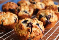 Bakery Style Sourdough Discard Blueberry Muffins