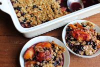 Golden Blueberry Peach Crisp