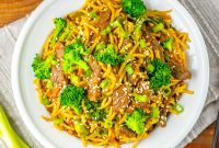 Sizzling Beef and Broccoli Noodles