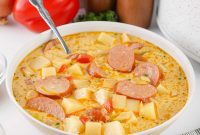 Hearty Cajun Crockpot Potato Chowder