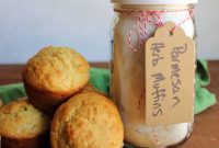 Artisan Savory Parmesan Herb Muffins in a Jar