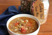 Festive Bean Soup Jar