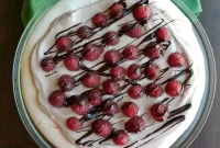 Velvet Chocolate Raspberry Pavlova