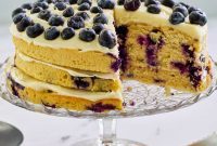 Luscious Lemon Blueberry Layer Cake
