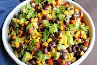 Southwestern Black Bean & Corn Salad with Avocado Lime
