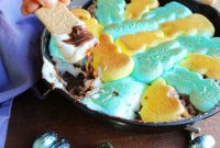 Gooey Peeps Smores Dip