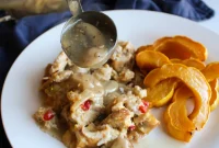 Comforting Turkey and Rice Casserole with Rich Gravy