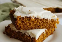 Effortless Autumn Pumpkin Bars with Cream Cheese Swirl