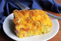 Hearty Ham and Tater Tot Morning Bake