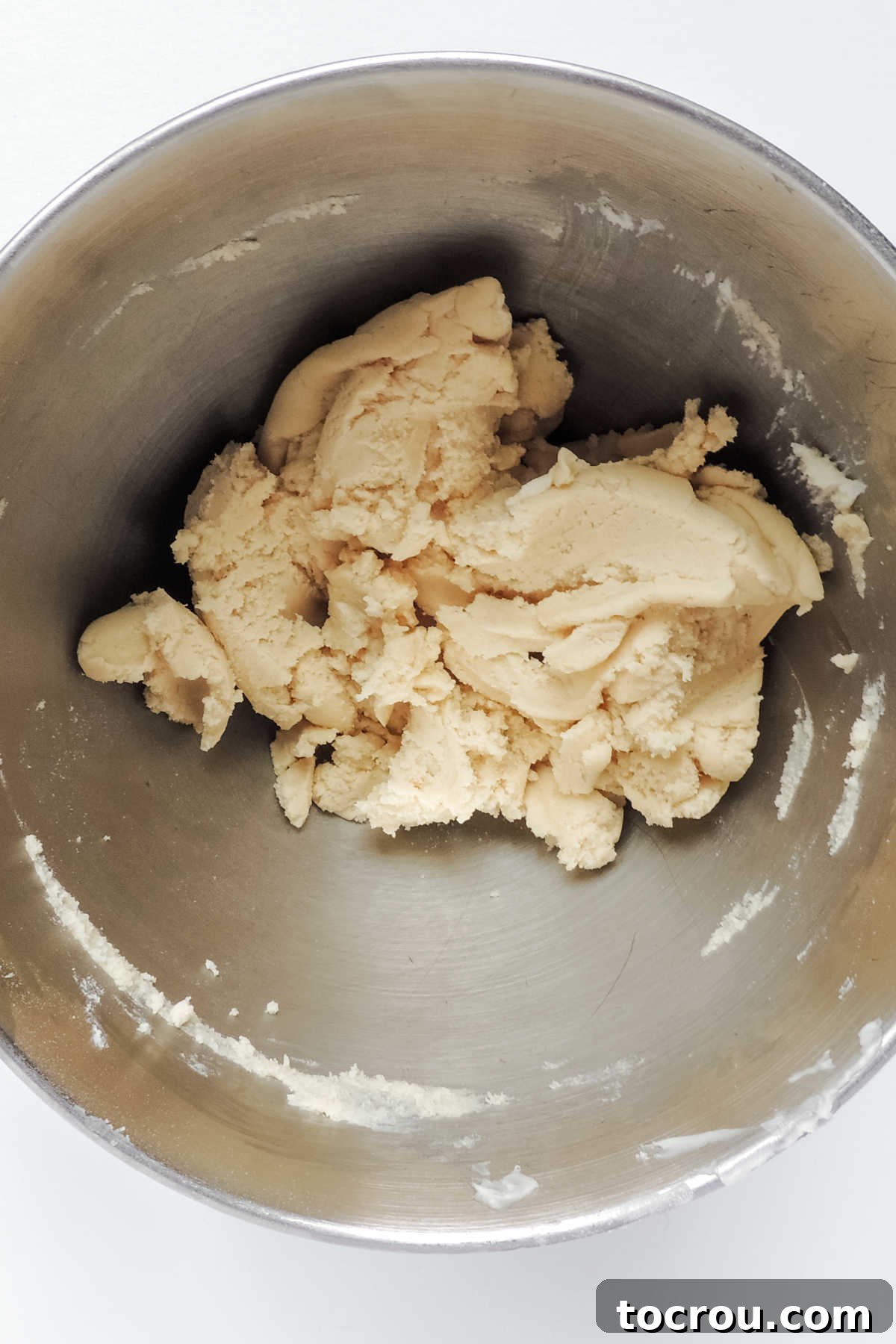 Stars and Stripes Cookie Squares 5 Mixing bowl with ball of cookie dough in it.