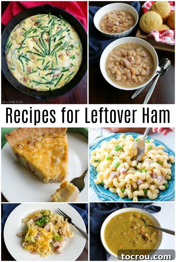 Turn bits of leftover ham into new delicious meals with these fabulous recipes. That ham hock wants to be used too. With these great ideas, you'll be wanting to make a ham just for the leftovers!