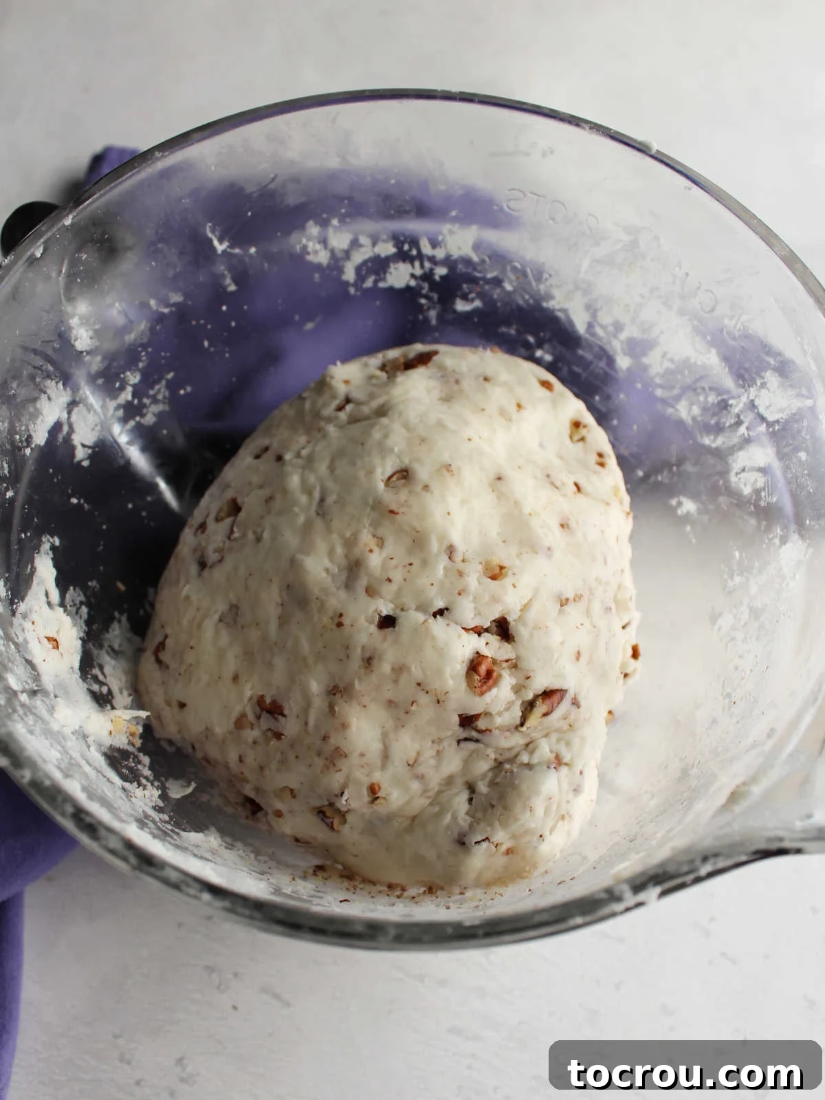 Second half of coconut bon bon filling, this time with chopped pecans worked in.