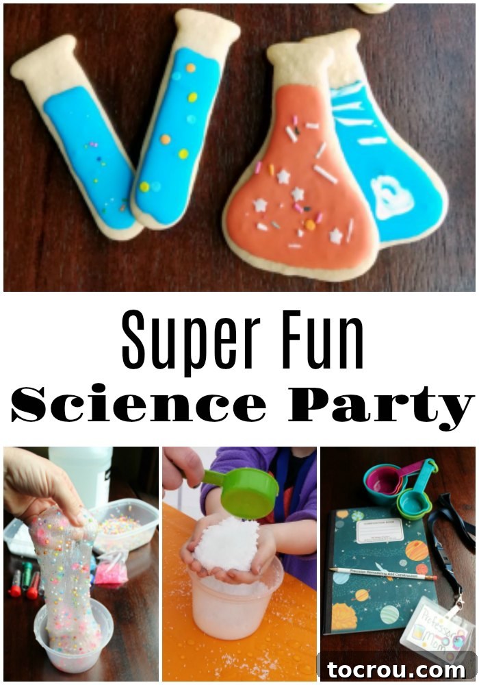 A heartwarming final collage showcasing the success of the DIY science birthday party, filled with joyous children and engaging experiments, leaving everyone with smiles and wonderful memories.