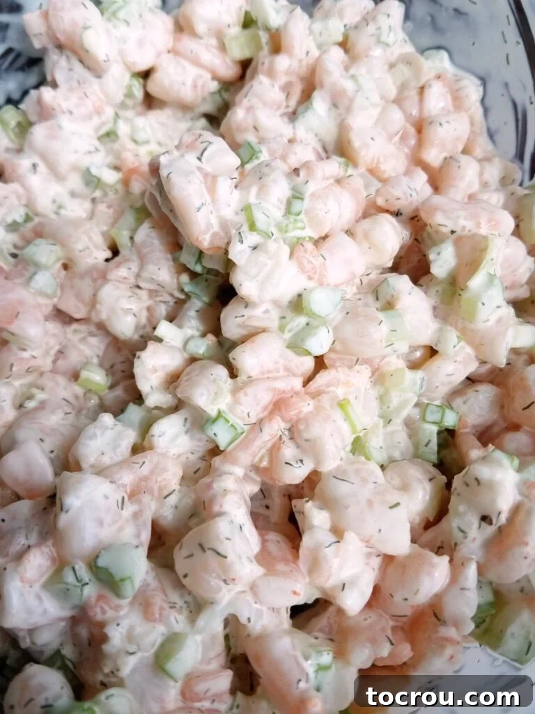 Savory Shrimp Profiterole Bites 3 big bowl of shrimp salad.