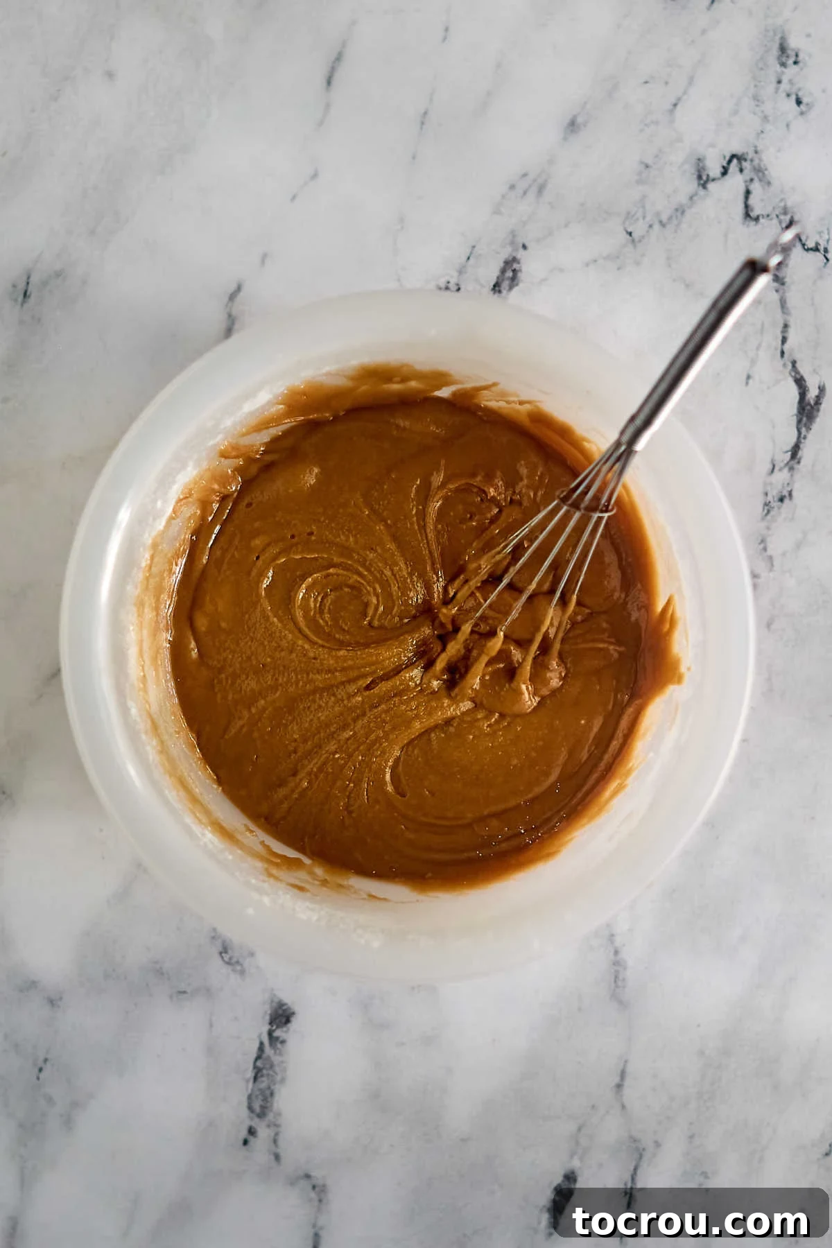 Maple Cinnamon Cookie Dough Maple cinnamon cookie dough in mixing bowl, still loose, ready to be chilled and scooped.