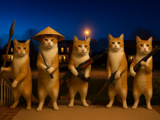 Katze mit einer Pistole Clicker Evolution