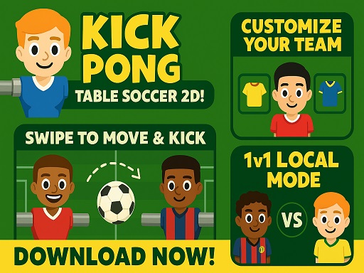 Kick Pong Tischfußball