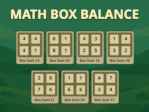 Mathe-Box-Balance
